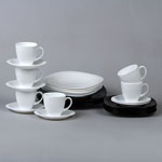 CARINE BLACK & WHITE . Столовый набор Luminarc 30 предметов D2382