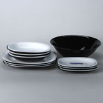 CARINE BLACK & WHITE. Столовый набор Luminarc 19 предметов D2381