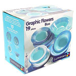 GRAFIC BLUE. Столовый набор Luminarc 19 предметов C6196